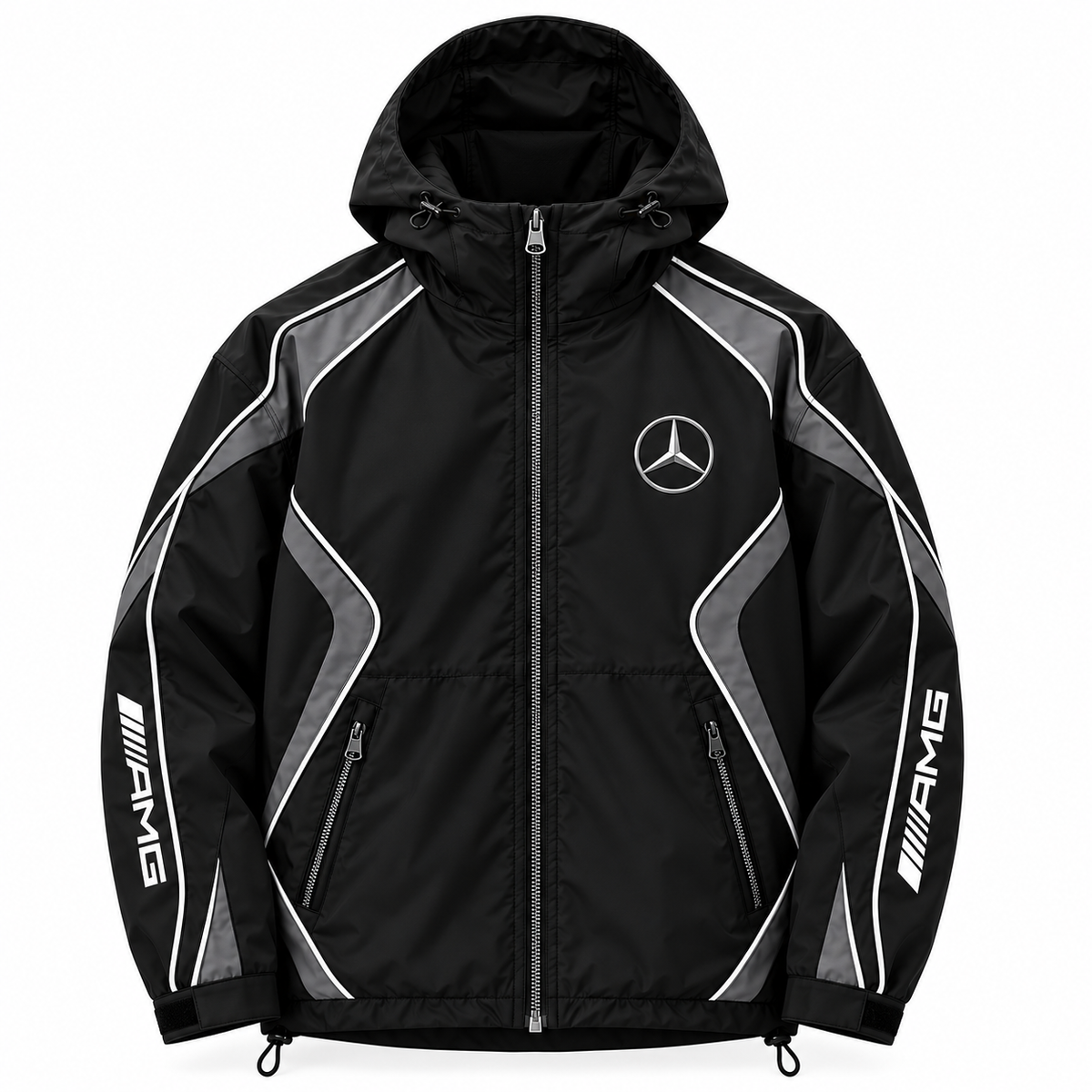 Storm Shell — front, black when dry